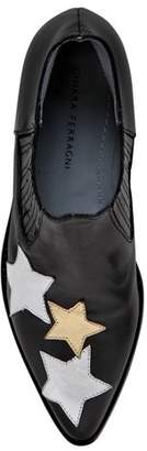 Chiara Ferragni 30mm Stars Leather Ankle Boots