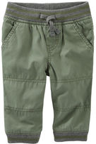 Thumbnail for your product : Osh Kosh Jersey-Lined Poplin Joggers