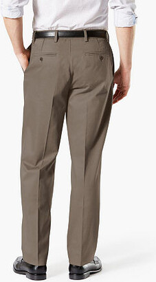 Dockers Classic Fit Signature Khaki Lux Cotton Stretch Flat Front Pants