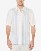 Thumbnail for your product : Cubavera Men's Linen Embroidered Panel Shirt