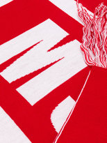 Thumbnail for your product : MSGM intarsia logo scarf