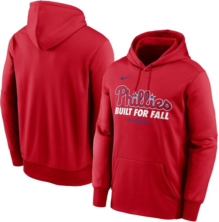Nike Men's Red Philadelphia Phillies 2025 Mlb Postseason Authentic Collection Therma Fleece Hoodie