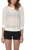 Thumbnail for your product : BB Dakota Floral Lace Sweater