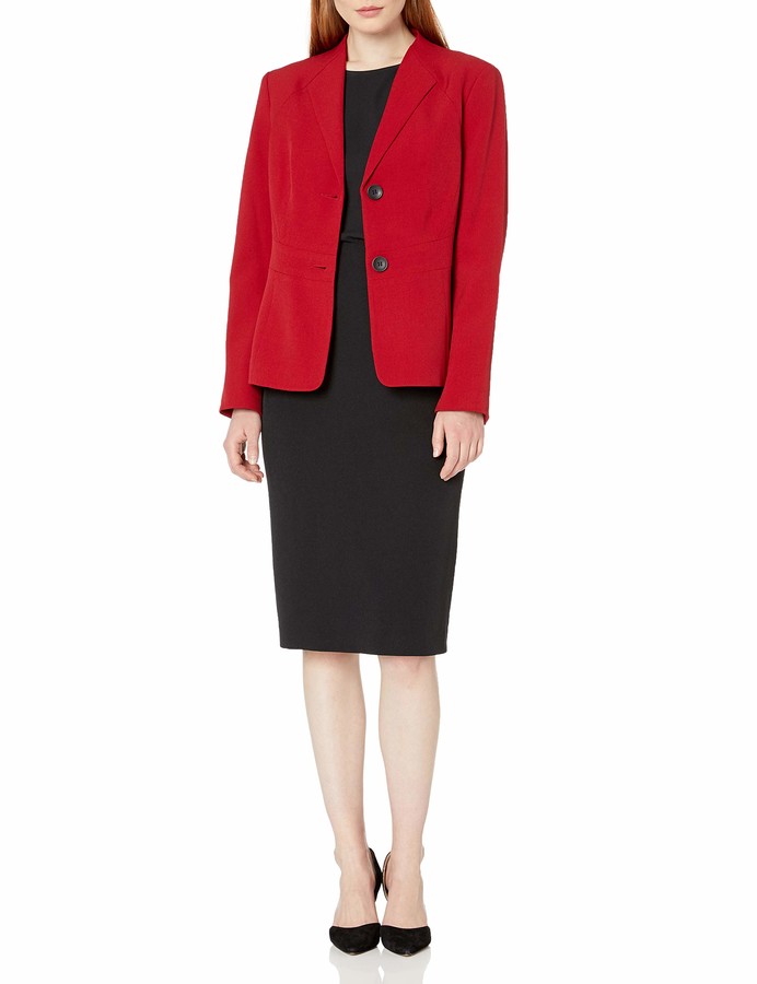 plus size red suit jacket
