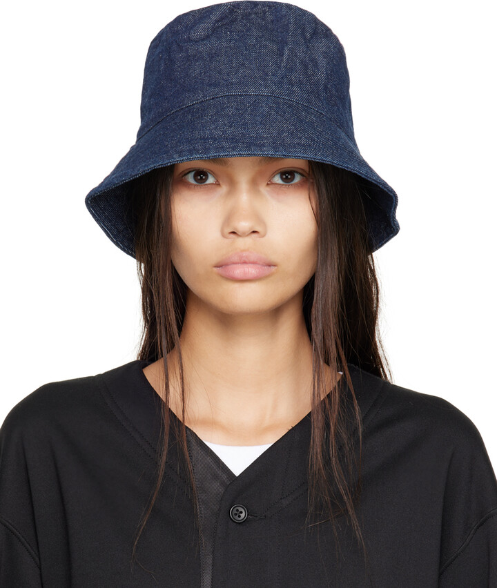 Engineered Garments Blue Asymmetrical Bucket Hat - ShopStyle