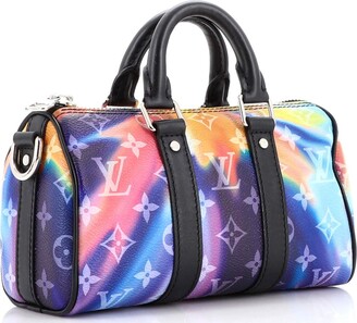 Louis Vuitton Keepall Bandouliere Bag Limited Edition Monogram Ink  Watercolor Leather XS - ShopStyle