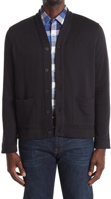 men's button down sweater with pockets