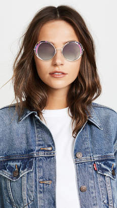 Marc Jacobs Top Frame Round Sunglasses