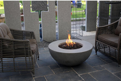 Elementi Roca 34" Round Outdoor Fire Pit Bowl