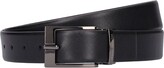 Thumbnail for your product : Armani Exchange 3.5cm Reversible Saffiano Leather Belt