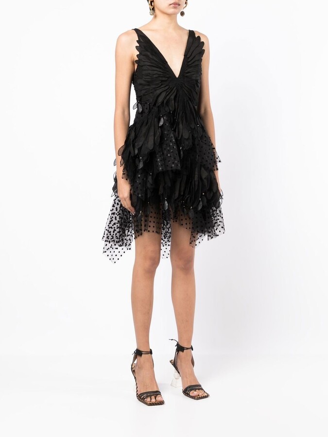 Zimmermann Rhythmic Fluted tulle mini dress ShopStyle