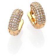 Thumbnail for your product : Adriana Orsini Pave Huggie Hoop Earrings/0.5"