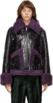Thumbnail for your product : Dries Van Noten Black & Purple Lento Jacket