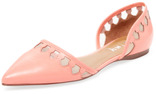 French Sole Vivaldi Leather D'Orsay Flat