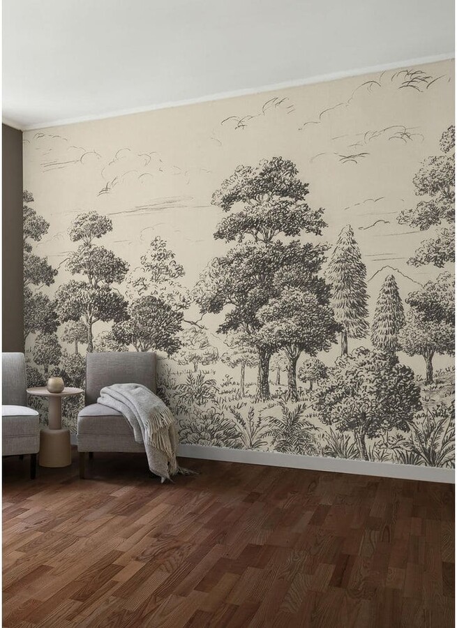 WallPops! Sylva Parchment Self Adhesive Mural