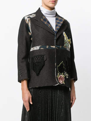 Antonio Marras brocade tapestry patch jacket