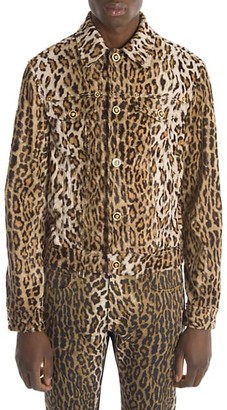 cheetah denim jacket