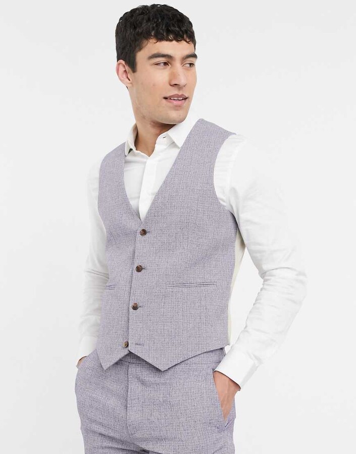 mens grey waistcoat suit