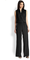 Thumbnail for your product : Parker Chase Silk Draped Wrap-Effect Jumpsuit