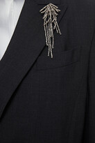 Thumbnail for your product : Brunello Cucinelli Bead-embellished Wool-blend Blazer