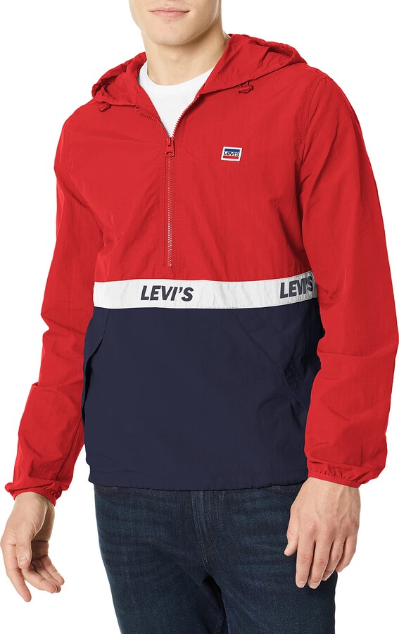 Levi's Men's Lightweight Hooded Retro Colorblock Popover Jacket - ShopStyle