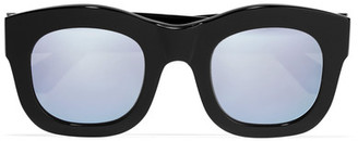 Illesteva Hamilton Square-frame Acetate Mirrored Sunglasses