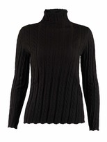 Thumbnail for your product : Peplum Pointe Womens Lightweight Turtleneck Cable Knit Long Sleeve Sweater Soft Pullover Top(Grey L/8)