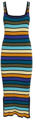 Solid & Striped Knit Midi Dress