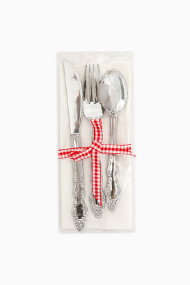 One Hundred 80 Degrees Real Plastic Silver Flatware Set