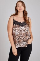Thumbnail for your product : Girls On Film Leopard Cami With Lace Trim