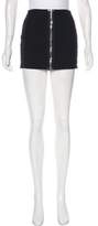 Thumbnail for your product : Anthony Vaccarello Wool-Blend Mini Skirt