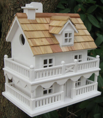 Home Bazaar Classic Series Novelty Cottage 10.5'' H x 7.5'' W x 11'' D Birdhouse