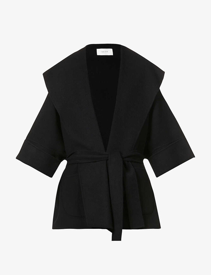 The Row Saki belted wool, cashmere and silk-blend coat - ShopStyle