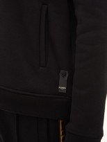 Thumbnail for your product : Fendi Logo-applique Cotton-blend Hooded Sweatshirt - Black