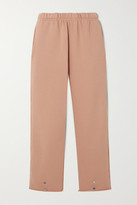 Thumbnail for your product : LES TIEN Cropped Cotton-jersey Track Pants