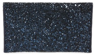 Tory Burch Glitter Envelope Clutch - Metallic