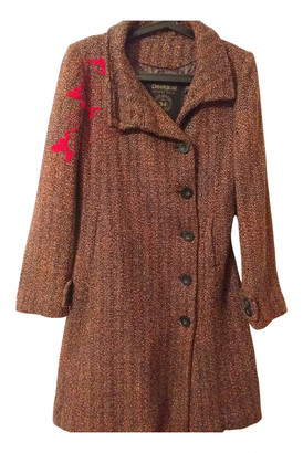 Desigual Brown Wool Coats