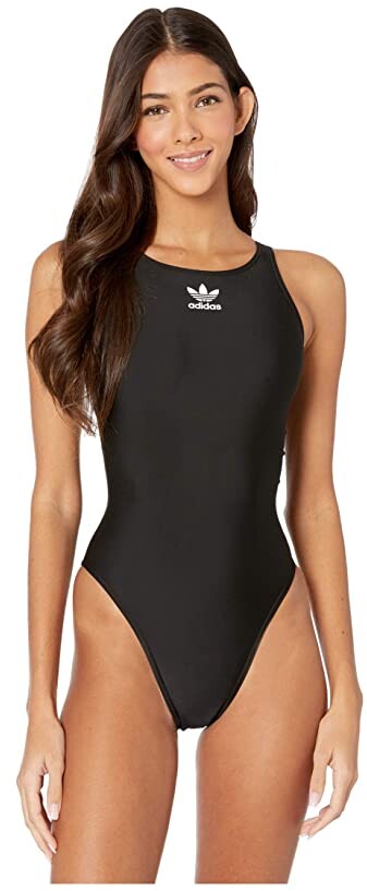 adidas black bathing suit
