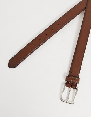 Ben Sherman leather belt in brown