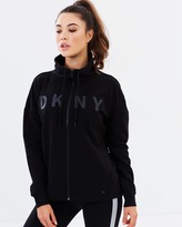 Thumbnail for your product : DKNY Mock Neck Zip Front Sweatshirt