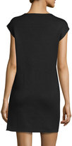 Thumbnail for your product : CNC Costume National V-Neck Combo Shift Dress, Black/White