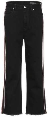 Alexander McQueen High-waisted cropped jeans