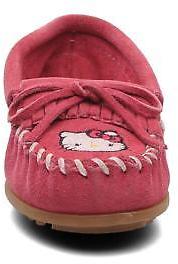Minnetonka Kids's Hello Kitty Moc Rounded toe Loafers in Pink