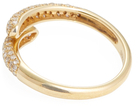 18K Yellow Gold & 0.42 Total Ct. Pave Diamond Coil Ring