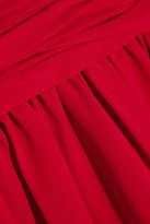 Thumbnail for your product : Giambattista Valli Ruched silk-georgette mini dress