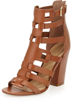 Thumbnail for your product : Ivanka Trump Elston Leather Caged Heel Sandal, Saddle