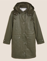 Thumbnail for your product : Marks and Spencer Wax Look Longline Jacket