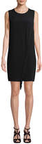 Thumbnail for your product : Rebecca Taylor Crepe Fringe Front Trim Shift Dress