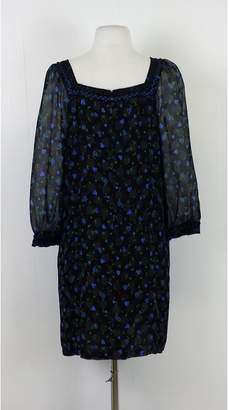 Anna Sui Black Floral & Hearts Tunic Dress