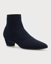 Thumbnail for your product : Eileen Fisher Purl Stretch-Knit Fabric Booties
